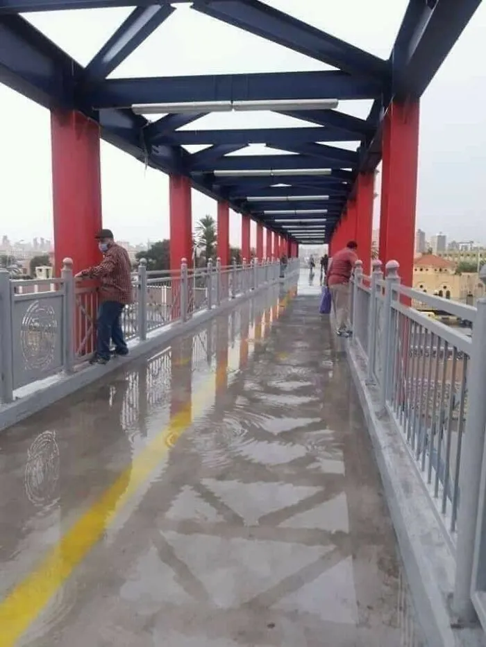 O te mojas los pies o haces ejercicio para cruzar este puente