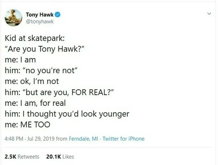 Tony Hawk's Twitter Is A Gift That Keeps On Giving