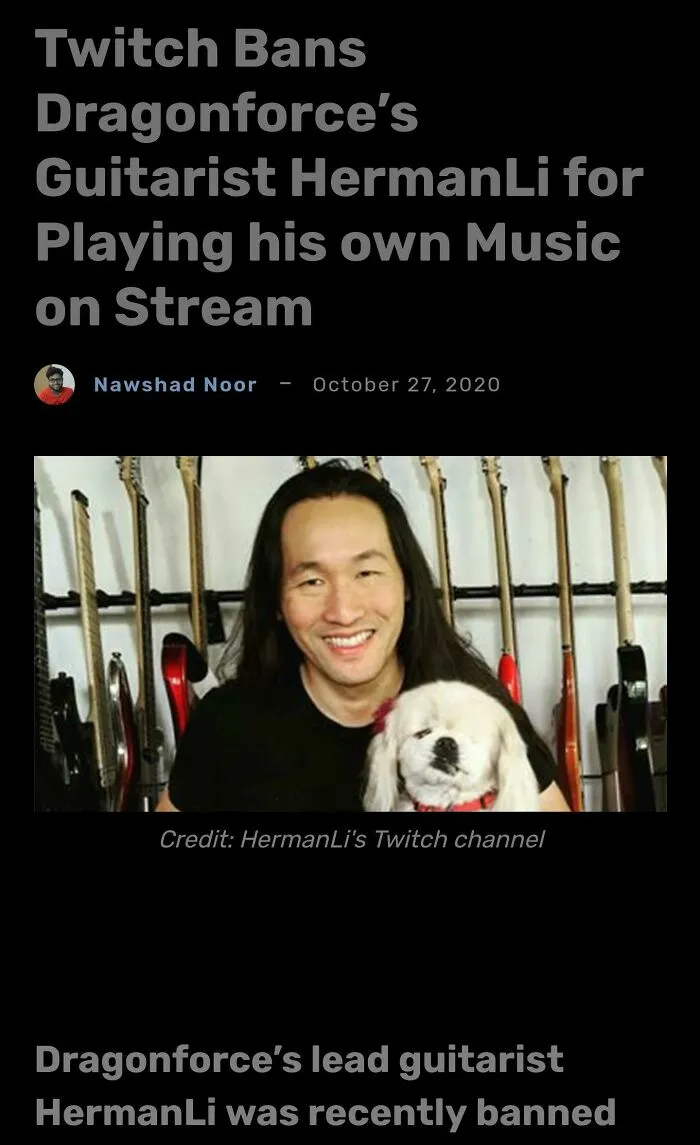 How Dare You Play Your Own Music, It Is Copyrighted