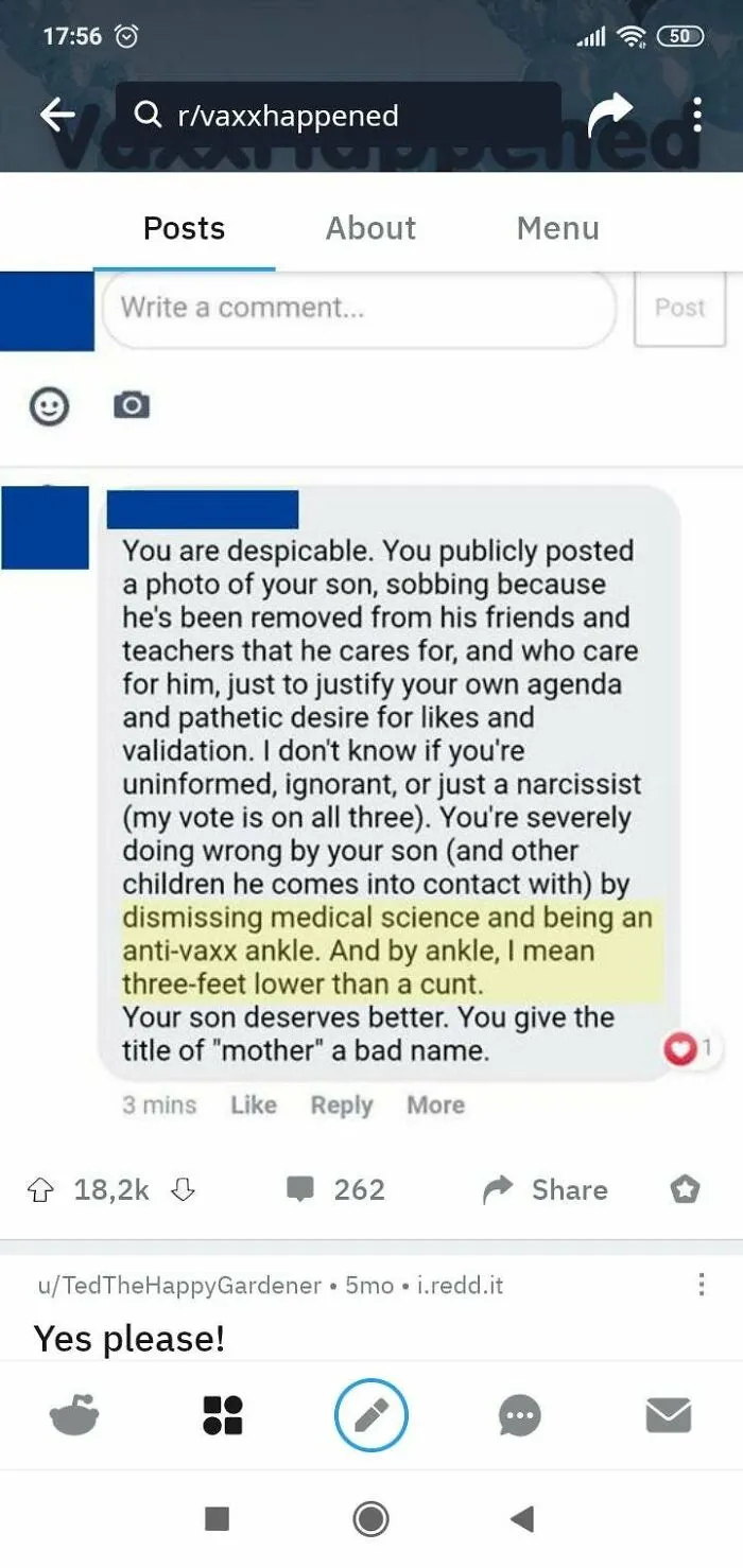 You Anti-Vaxx Ankle