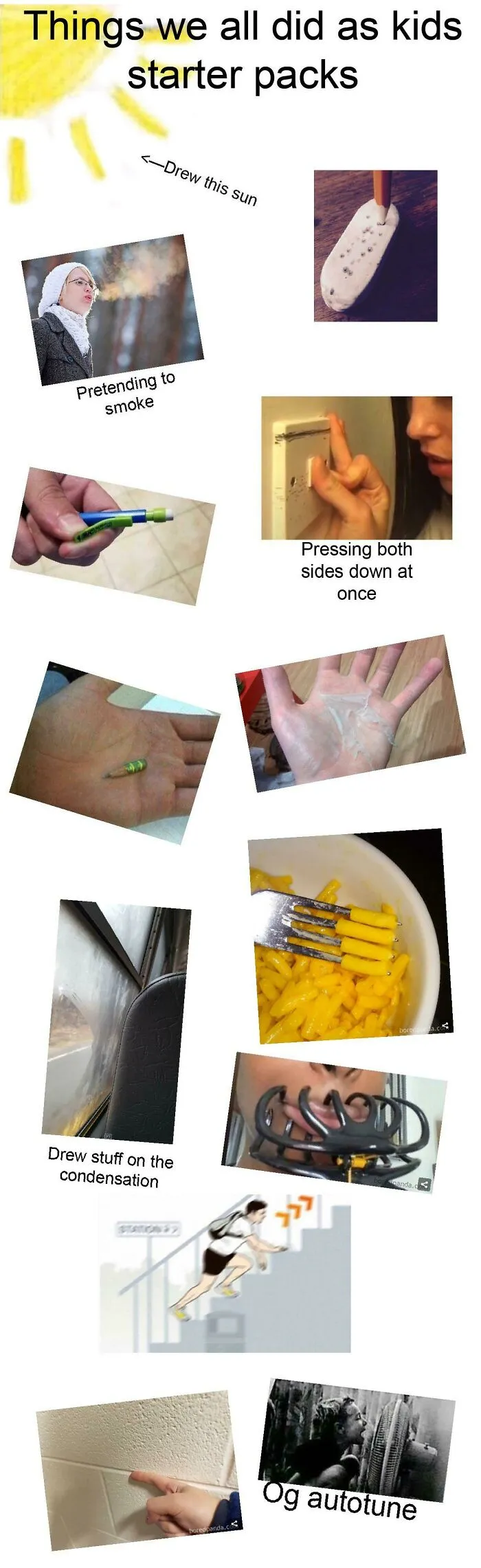 Things We All Did As Kids Starter Pack
