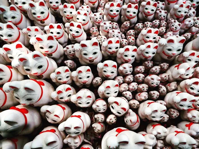 Lucky Cats In Tokyo, Japan
