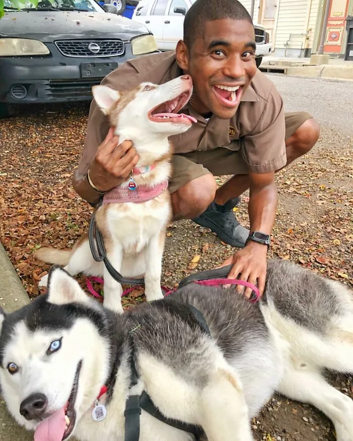 UPS Driver Posts The Adorable Dogs He Meets On Routes And The Internet Is Here For It (30 New Pics)