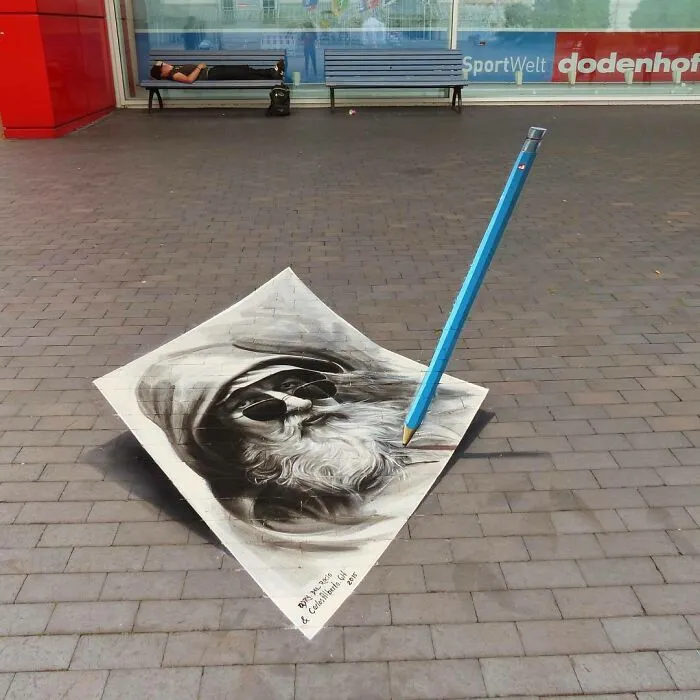 54 3D Optical Illusions By This Talented Mexican Street Artist