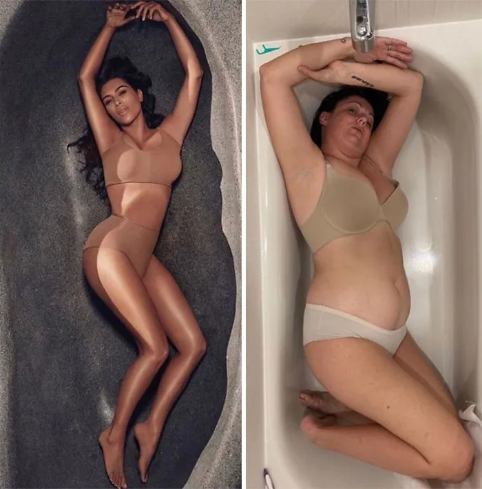 Woman Continues To Hilariously Recreate Celebrity Instagram Photos, And The Result Is Better Than The Original (New Pics)