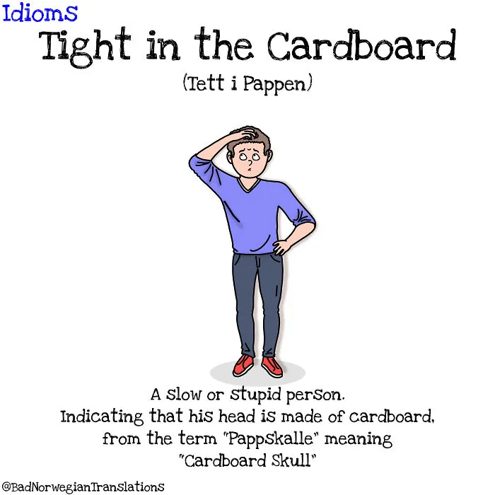 I Illustrate Norwegian-To-English Idiom Translations To Show How Weird They Can Be To Non-Native Speakers (16 Pics)