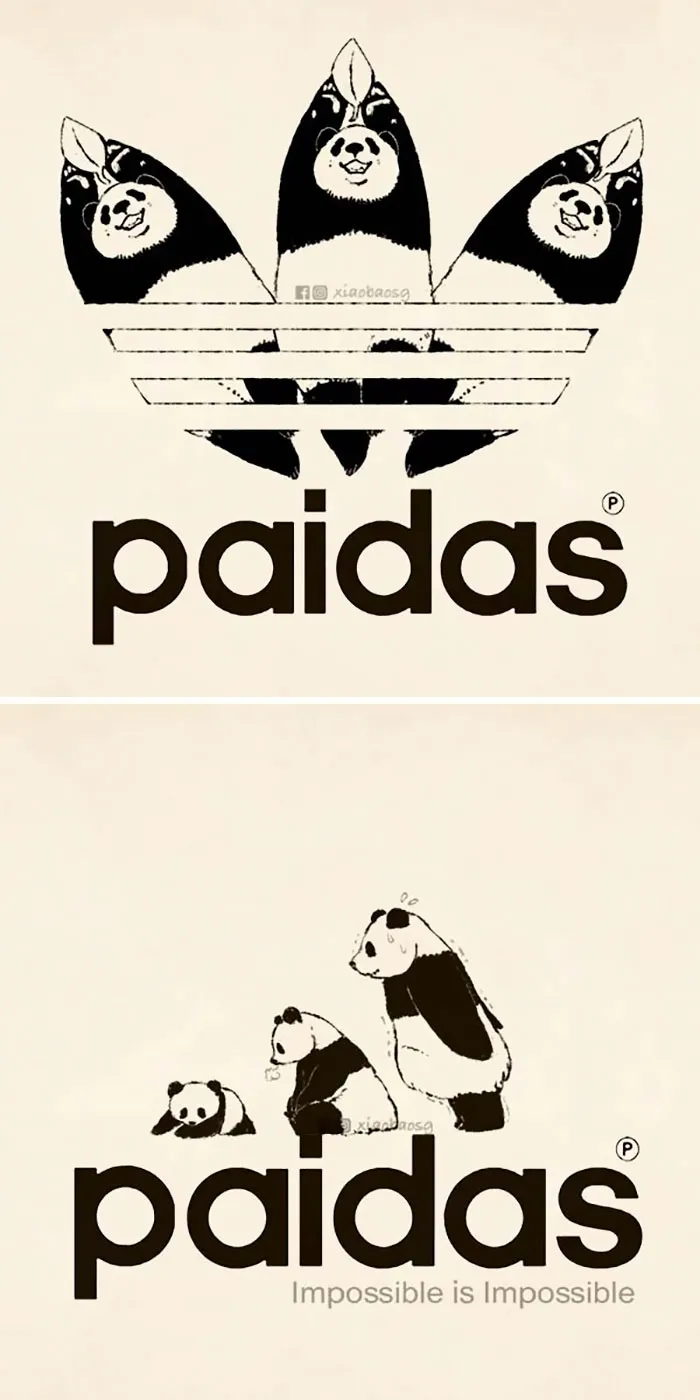 I Make Famous Logos Look More Entertaining By Adding Pandas To Them (18 Pics)