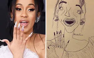 40 Terrible 'Fan Art' Drawings Of Famous People Created By This Artist (New Pics)