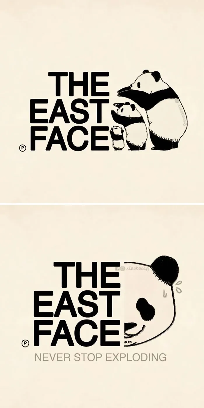I Make Famous Logos Look More Entertaining By Adding Pandas To Them (18 Pics)