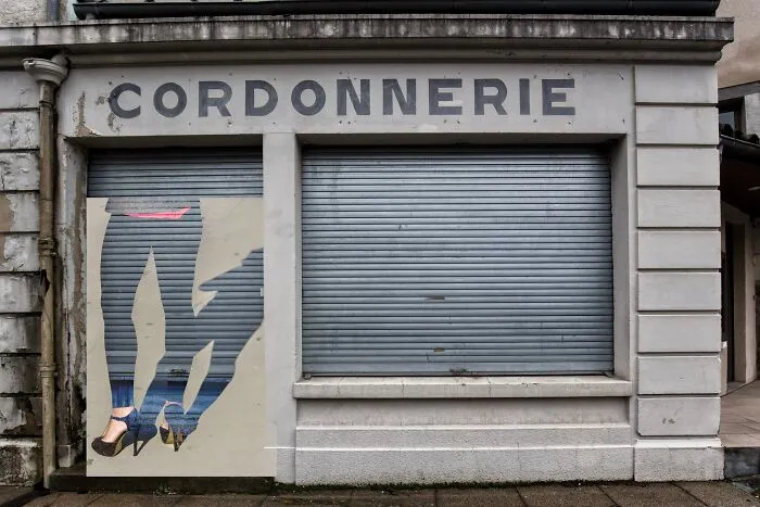 I Superimposed Street Photos I Took Around The World Over The Closed Businesses In Aurillac To Bring Them To Life During The Pandemic (31 Pics)