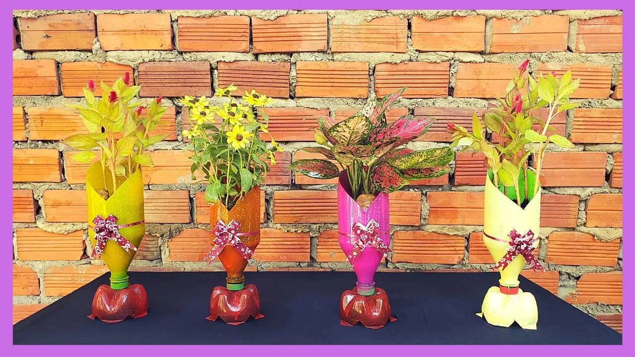 DIY Plastic Bottles | How To Make Flower Pots
