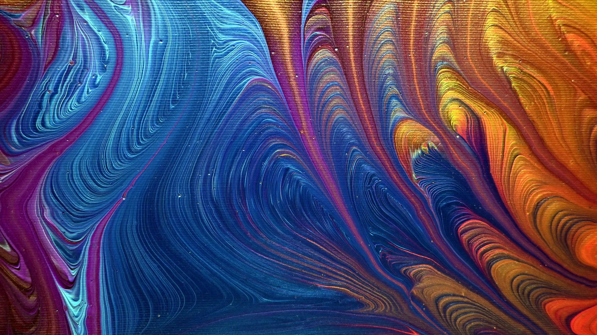 Wrecked ~ Split Cup Ring Pour ~ Fluid Art Painting