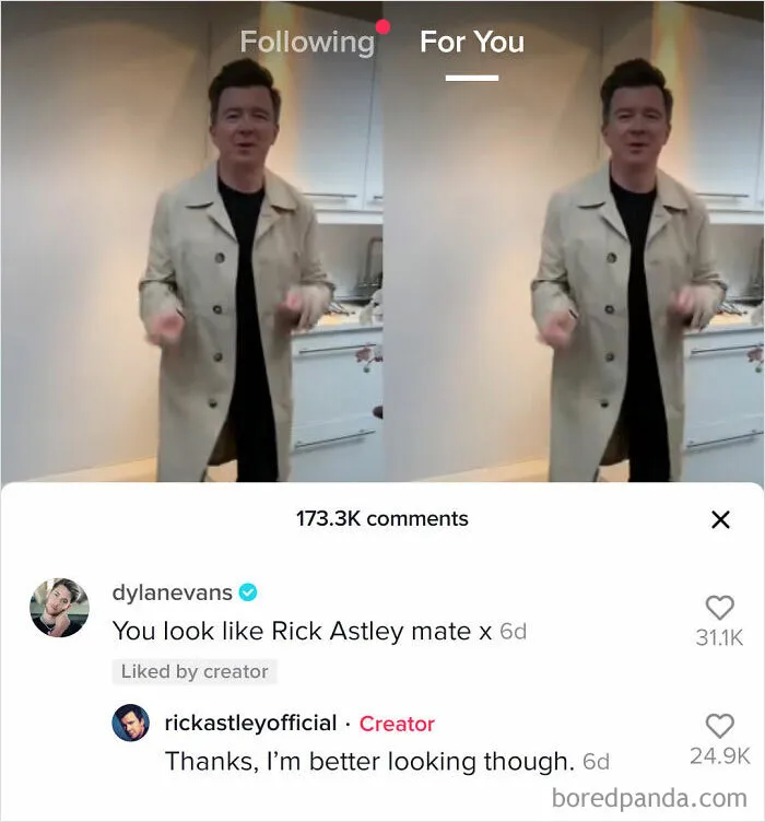 So, Someone Decided To Rick Roll Tiktok