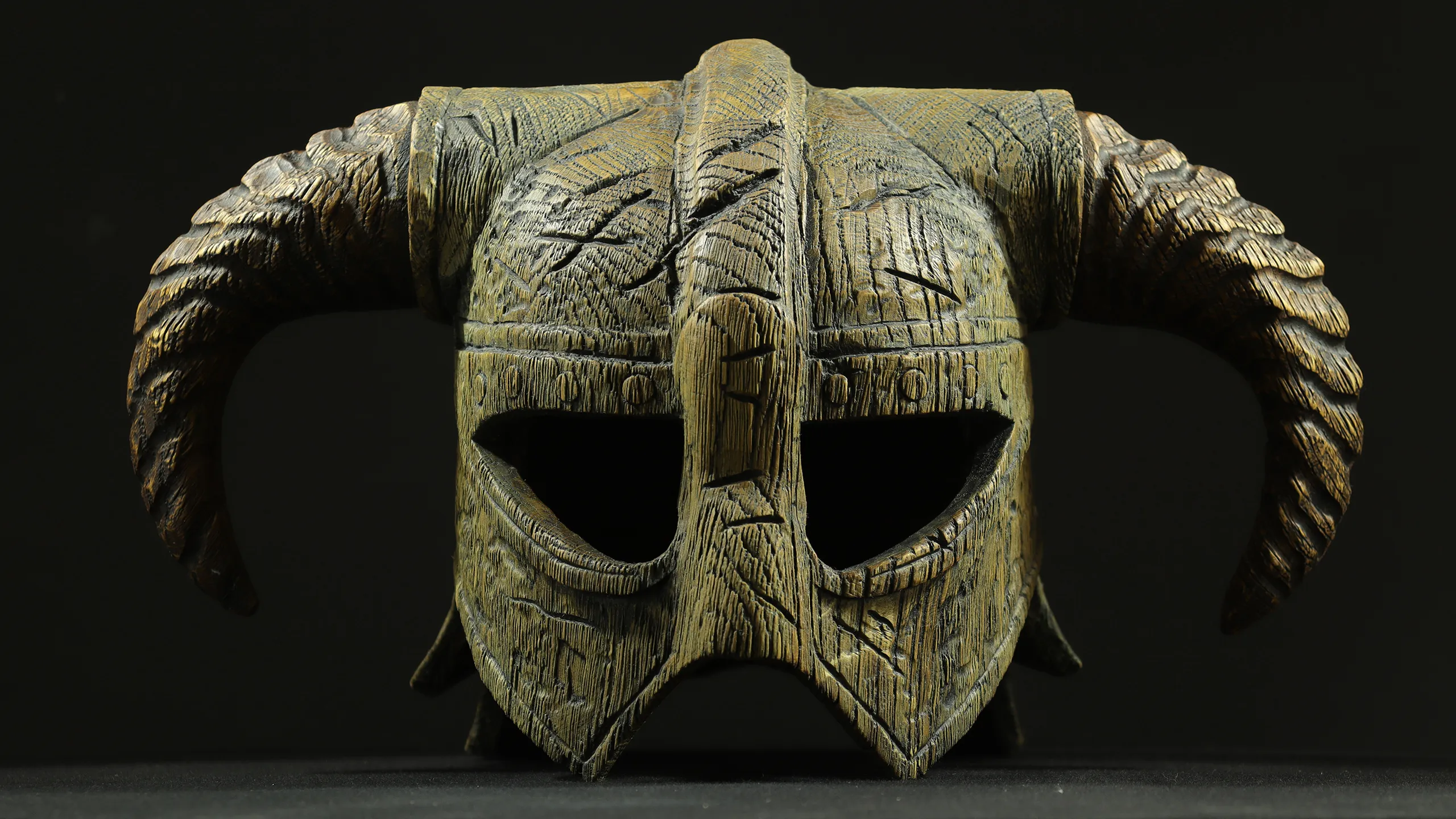 Skyrim. How To Make Helmet. Wood Carving. Wood Mask