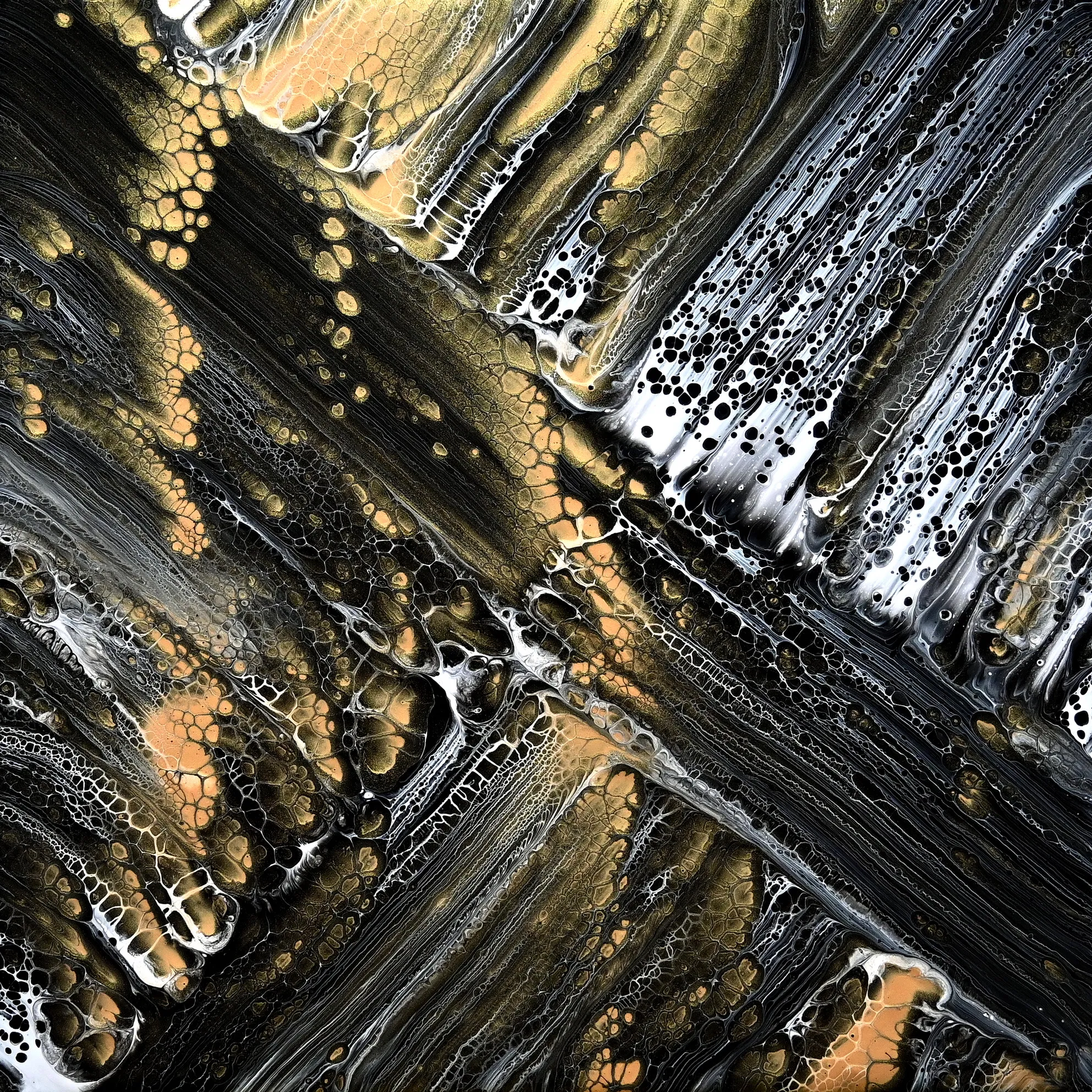 Underground ~ Simple Acrylic Swipe ~ Acrylic Pour Painting