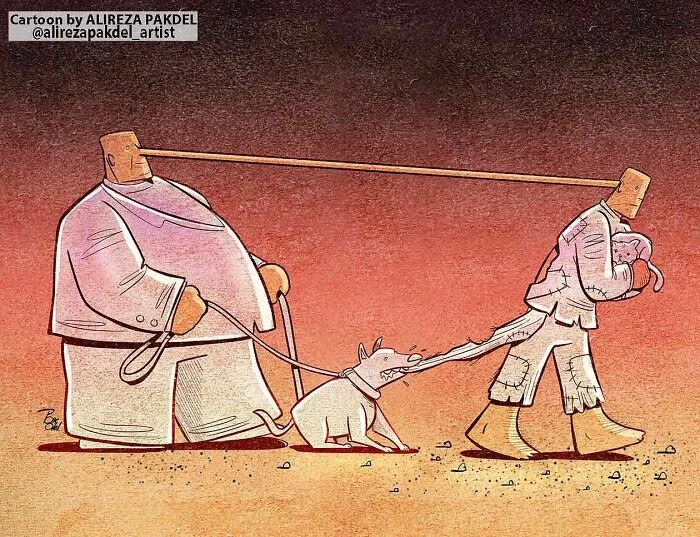 41 Illustrations That Question Modern Society By An Iranian Artist