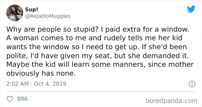 Give Your Seat To My Son!