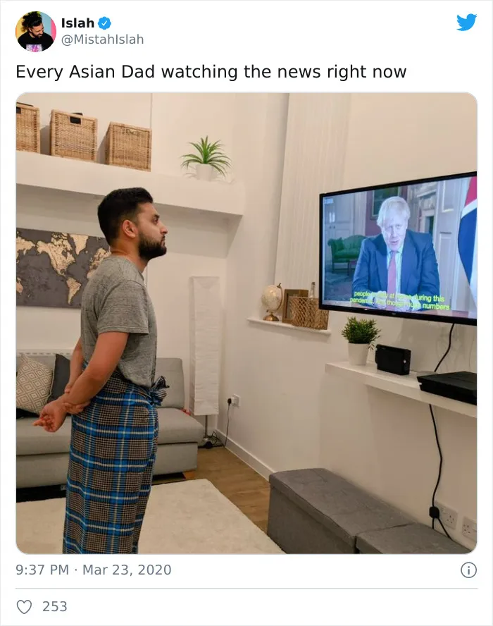 Someone Points Out That Dads Watch TV In A Very Specific Way, And It's Hilarious (25 Pics)