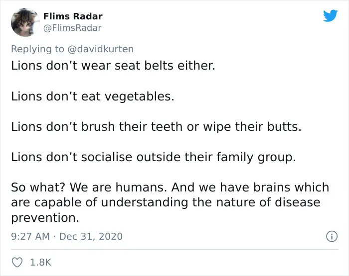 'Covidiot' Politician Tries To Prove A Point By Saying That 'Lions Don't Wear Masks,' Gets Shut Down With Hilarious Comments