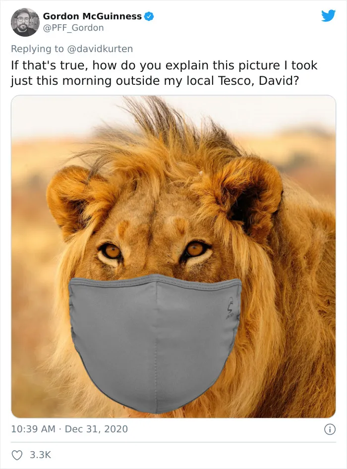 'Covidiot' Politician Tries To Prove A Point By Saying That 'Lions Don't Wear Masks,' Gets Shut Down With Hilarious Comments