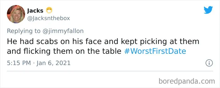 50 "Worst First Date" Stories That People Submitted For Jimmy Fallon's Challenge