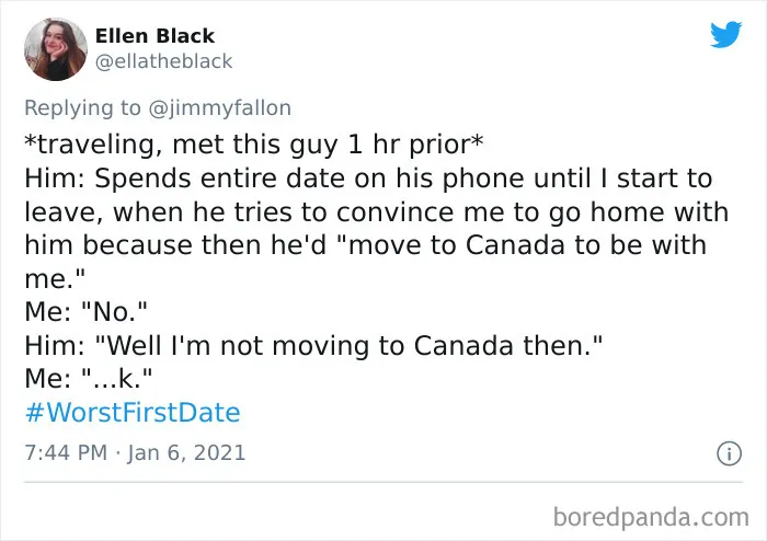 50 "Worst First Date" Stories That People Submitted For Jimmy Fallon's Challenge