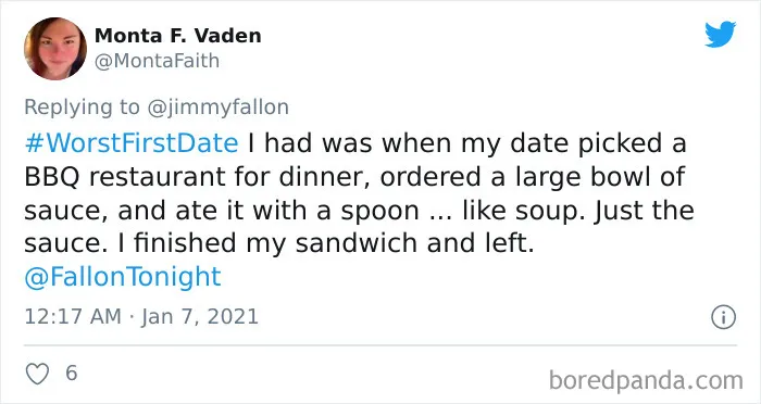 50 "Worst First Date" Stories That People Submitted For Jimmy Fallon's Challenge
