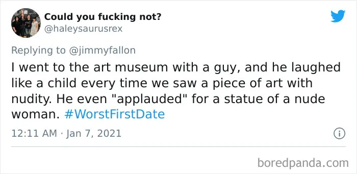 50 "Worst First Date" Stories That People Submitted For Jimmy Fallon's Challenge