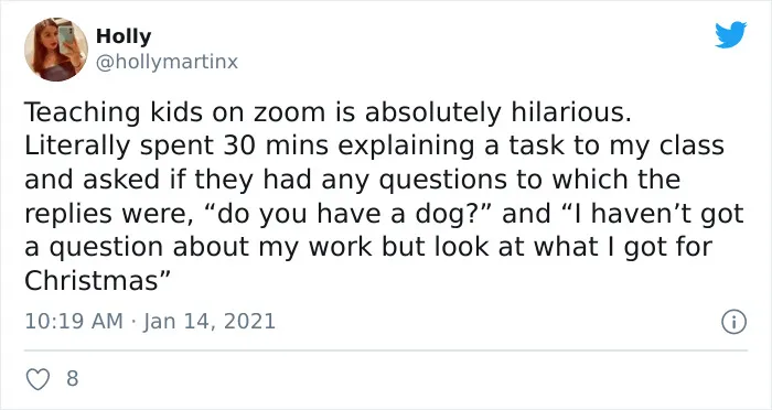 35 Times Students Cracked Up Their Teachers By Asking The Funniest Questions On Zoom