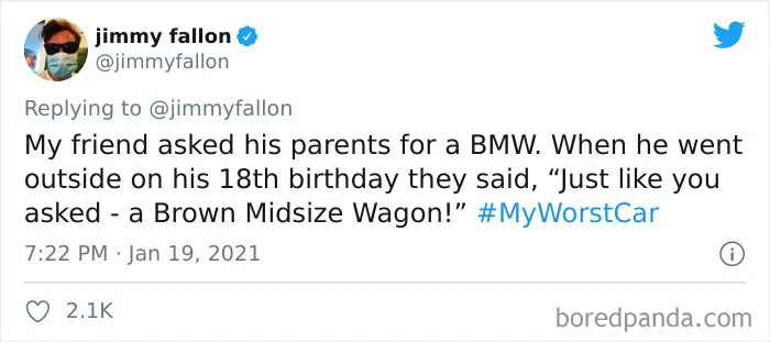 Jimmy Fallon Asks People To Share Their Worst Car Stories, Receives 50 Hilarious Ones