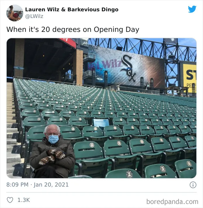 40 Of The Funniest Memes People Created After Bernie Sanders Was Captured Sitting Alone During Inauguration