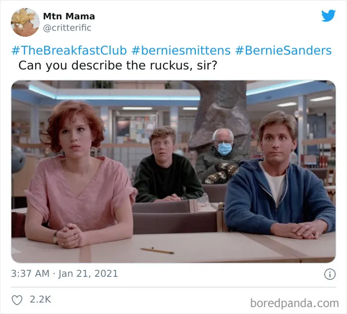 40 Of The Funniest Memes People Created After Bernie Sanders Was Captured Sitting Alone During Inauguration