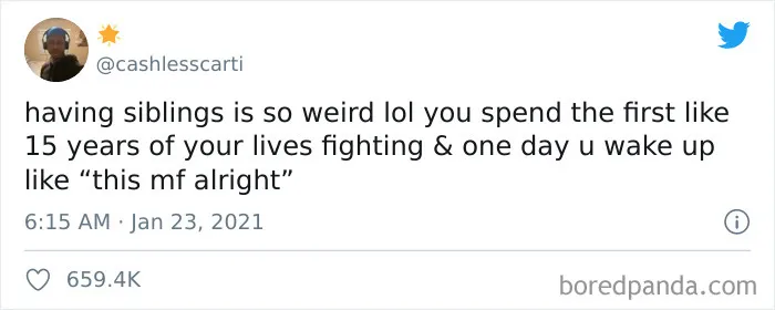 50 Hilarious Tweets That Sum Up What It’s Like Having A Sibling