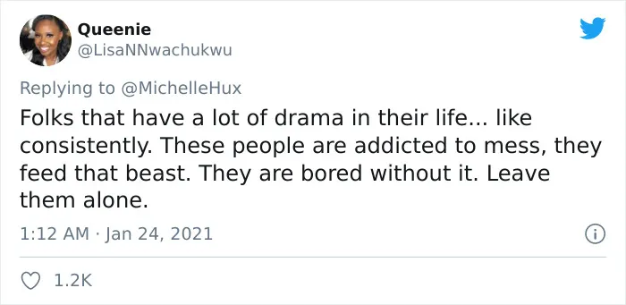 LisaNNwachukwu tweets about drama in life as red flag in relationship