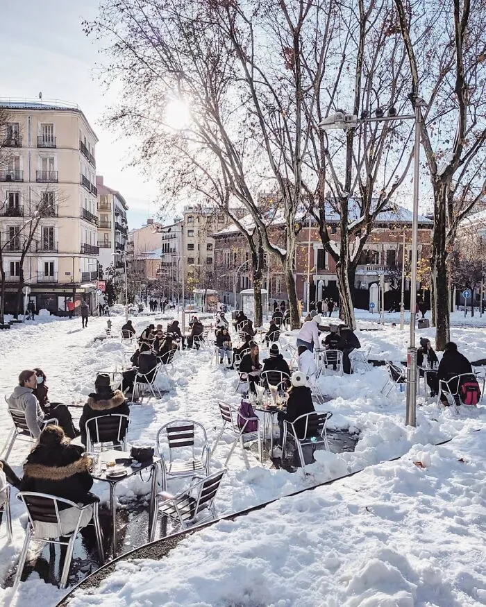 The Largest Snowfall In Half A Century Hit Madrid This Weekend And I Captured This Historic Event (35 Pics)