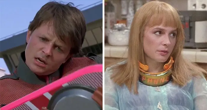 Michael J. Fox As Marty Mcfly And Marlene Mcfly In Back To The Future Part II (1989)