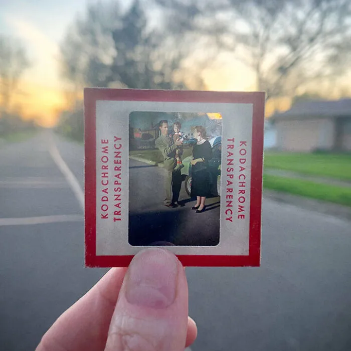 Photographer Uses Her Dad’s Old Slides To Create A Nostalgic Photo Series (31 Pics)