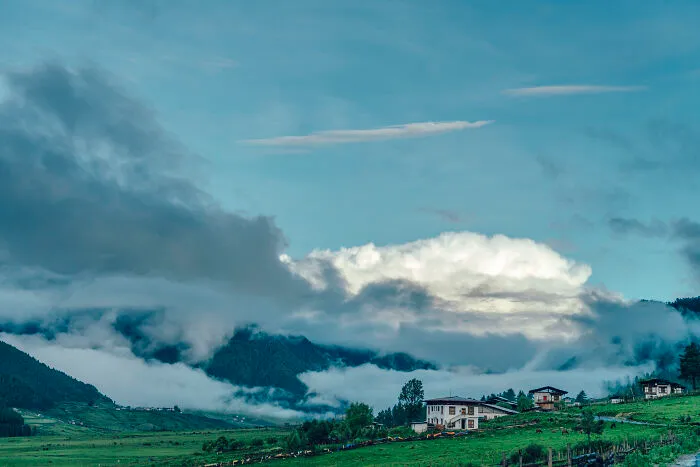 I Love To Look At The Sky When I Travel. In Particular, The Clouds In Bhutan Leave A Deep Impression On Me. In One Of My Favorite Anime Movies, The Huge Clouds Are Called "Dragon's Nest," And I Can't Help But Wonder If There Are Dragons Lurking Behind The Clouds In Bhutan. I Can't Help But Think So.