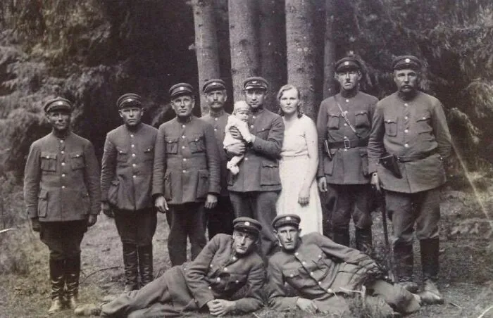 This Is My Grandmother (Baby) And Her Parents With Her Father's (My Great-Grandfather's) Coworkers. They All Were Foresters