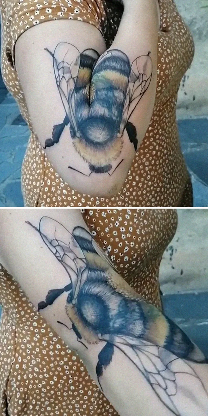 38 Times People Got Creative Tattoos That Transform When Their Bodies Move