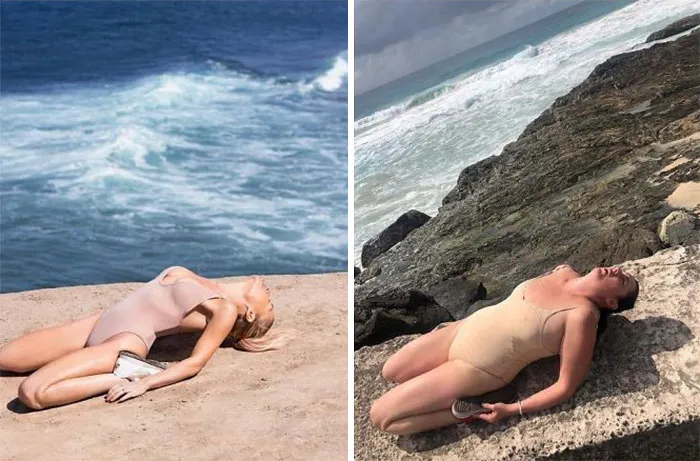 Woman Continues To Hilariously Recreate Celebrity Instagram Photos, And The Result Is Better Than The Original (New Pics)