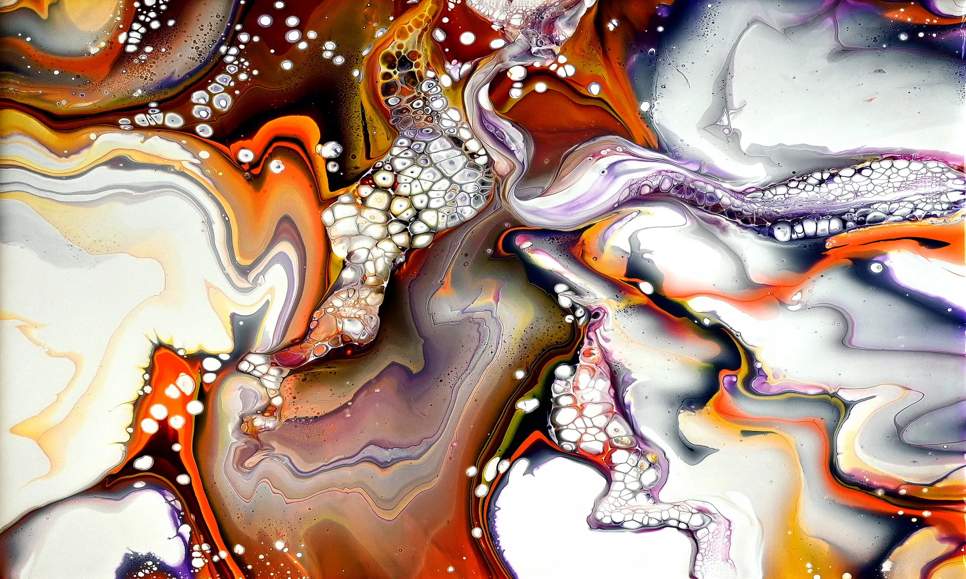 Fluidity ~ Abstract Acrylic Pour Painting ~ Playing With Thin Paints ~ #staycreative