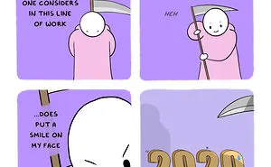 My New Comics About The Brighter Side Of The Grim Reaper Are Here To Get You Through Lockdown (20 Pics)