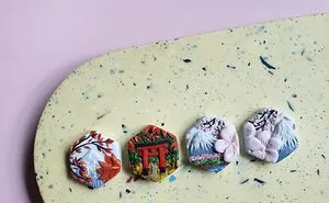 I Craft Landscapes On Polymer Clay Earrings