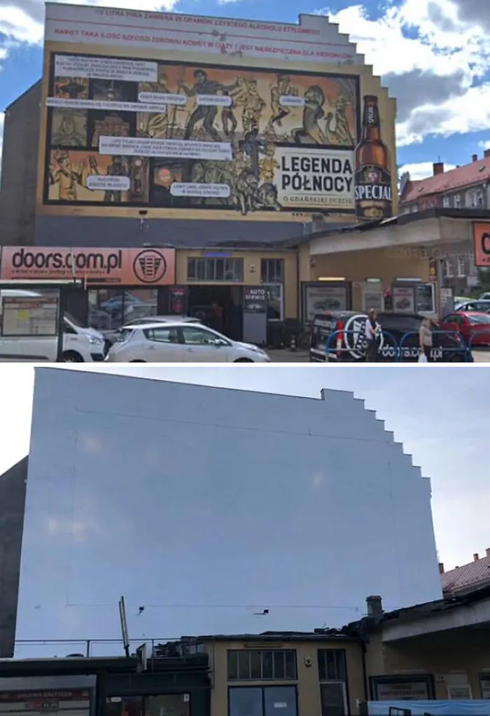 Polonia está eliminando la publicidad exterior y los anuncios llamativos, y la "limpieza" está quedando muy bien (30 fotos del antes y el después)