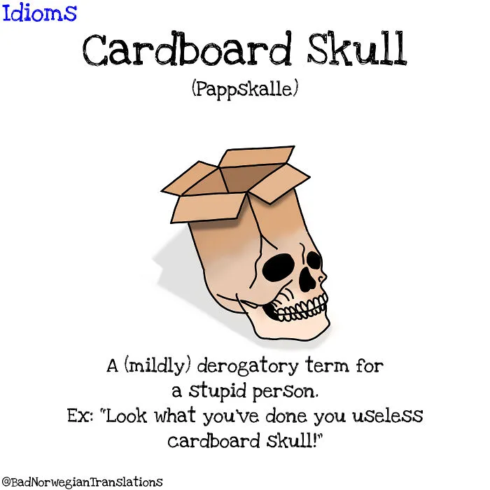 I Illustrate Norwegian-To-English Idiom Translations To Show How Weird They Can Be To Non-Native Speakers (16 Pics)