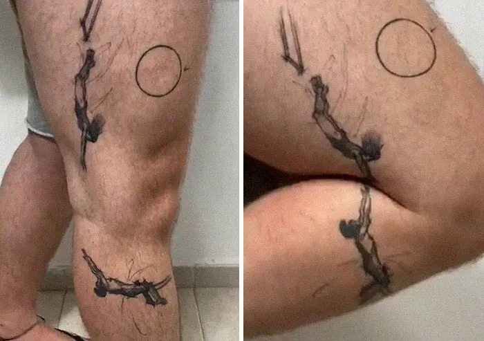 38 Times People Got Creative Tattoos That Transform When Their Bodies Move
