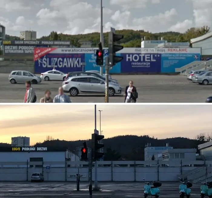 Polonia está eliminando la publicidad exterior y los anuncios llamativos, y la "limpieza" está quedando muy bien (30 fotos del antes y el después)