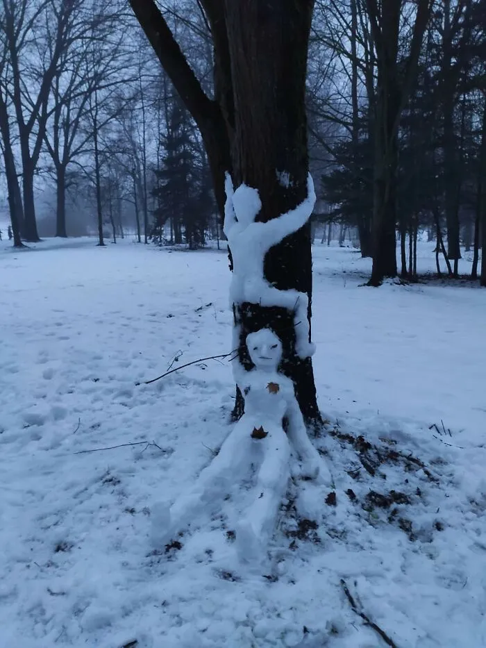 Regular People All Over Lithuania Went Out To Create Snow Sculptures (38 Pics)