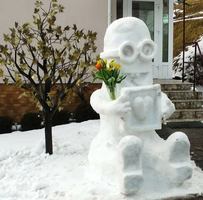 Regular People All Over Lithuania Went Out To Create Snow Sculptures (38 Pics)
